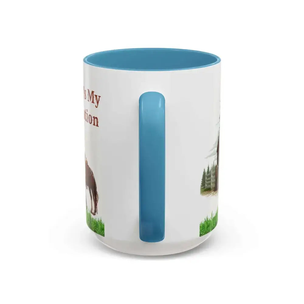 Working Rancher Coffee Mug, Cowgirl No Vacation Coffee Mug