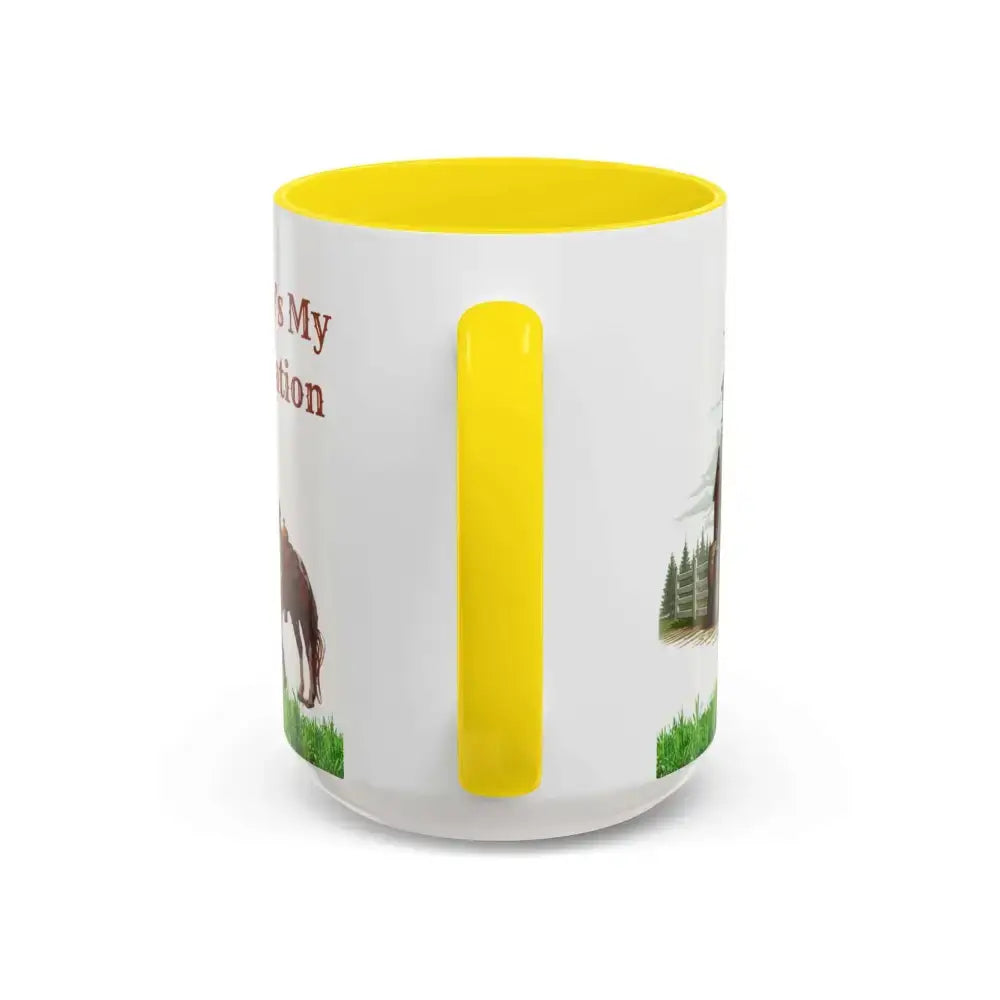 Working Rancher Coffee Mug, Cowgirl No Vacation Coffee Mug