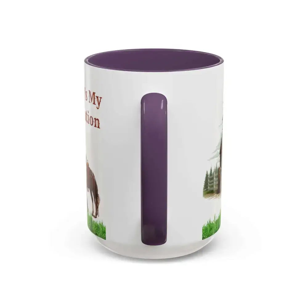 Working Rancher Coffee Mug, Cowgirl No Vacation Coffee Mug