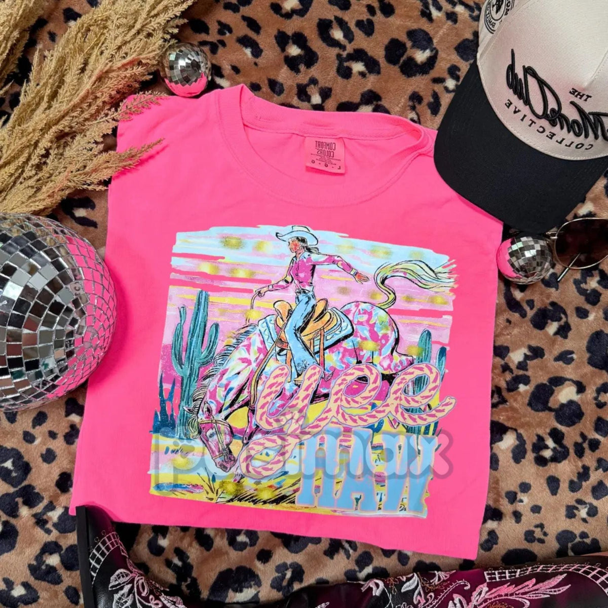 YEE HAW Comfort Colors T-shirt – Country Living Tee, Small Town Vibe Shirt, Back Roads Apparel, Rural Pride Top - Quarter Circle AK Boutique