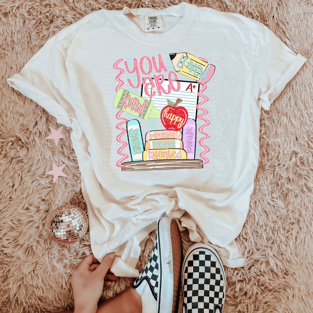 You are teacher words of confirmation tee or sweatshirt - Quarter Circle AK Boutique