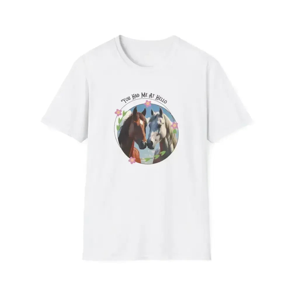 Equestrian T-Shirt, You Had Me at Hello Tee, Horse Lover Gift