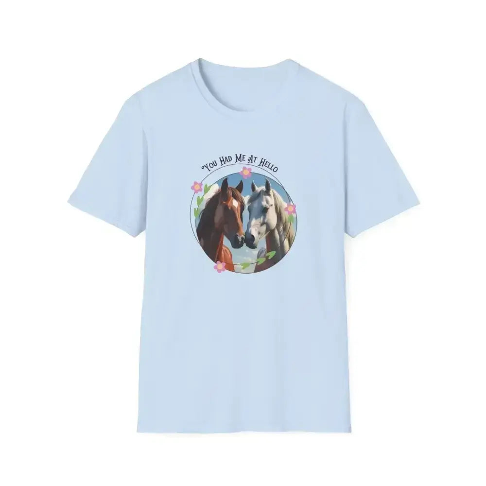 You Had Me at Hello Tee, Equestrian T-Shirt, Horse Lover Gift