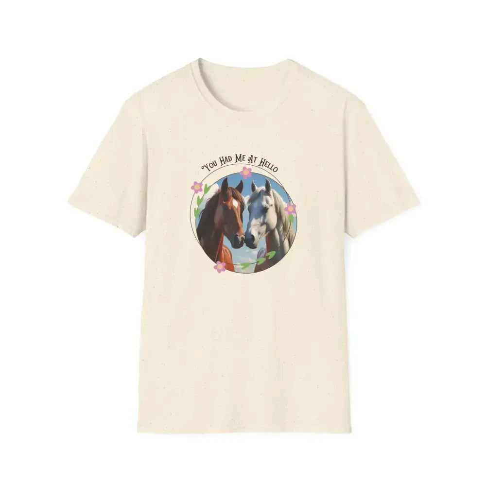 You Had Me at Hello Tee, Equestrian T-Shirt, Horse Lover Gift