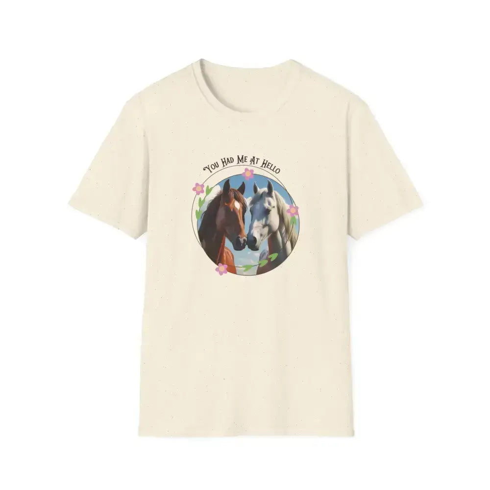 Equestrian T-Shirt, You Had Me at Hello Tee, Horse Lover Gift