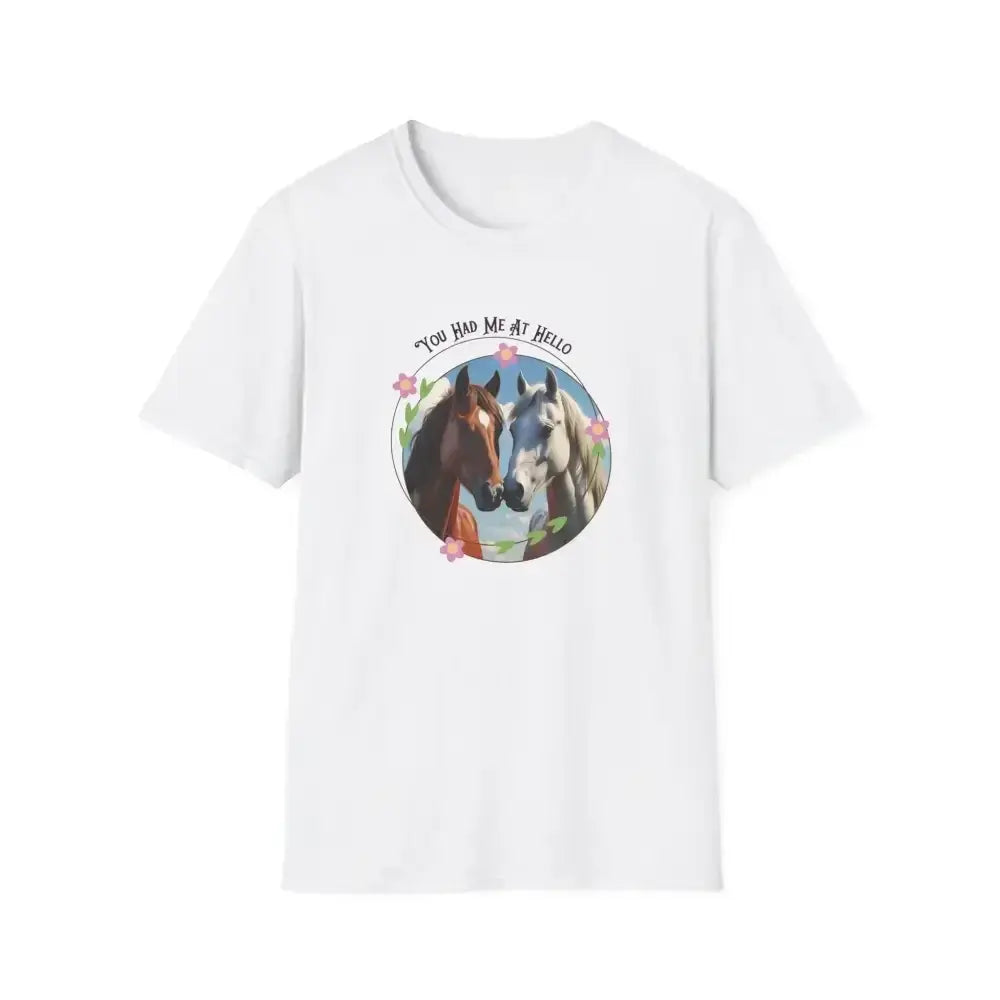 You Had Me at Hello Tee, Equestrian T-Shirt, Horse Lover Gift