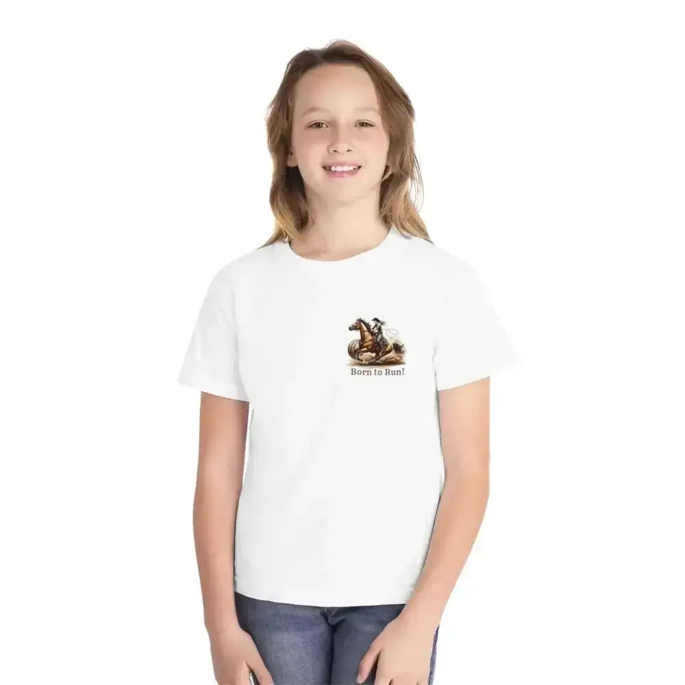 Youth Barrel Racing Tee, Female Youth Barrel Racer T-Shirt