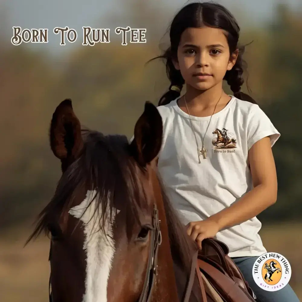 Youth Barrel Racing Tee, Female Youth Barrel Racer T-Shirt